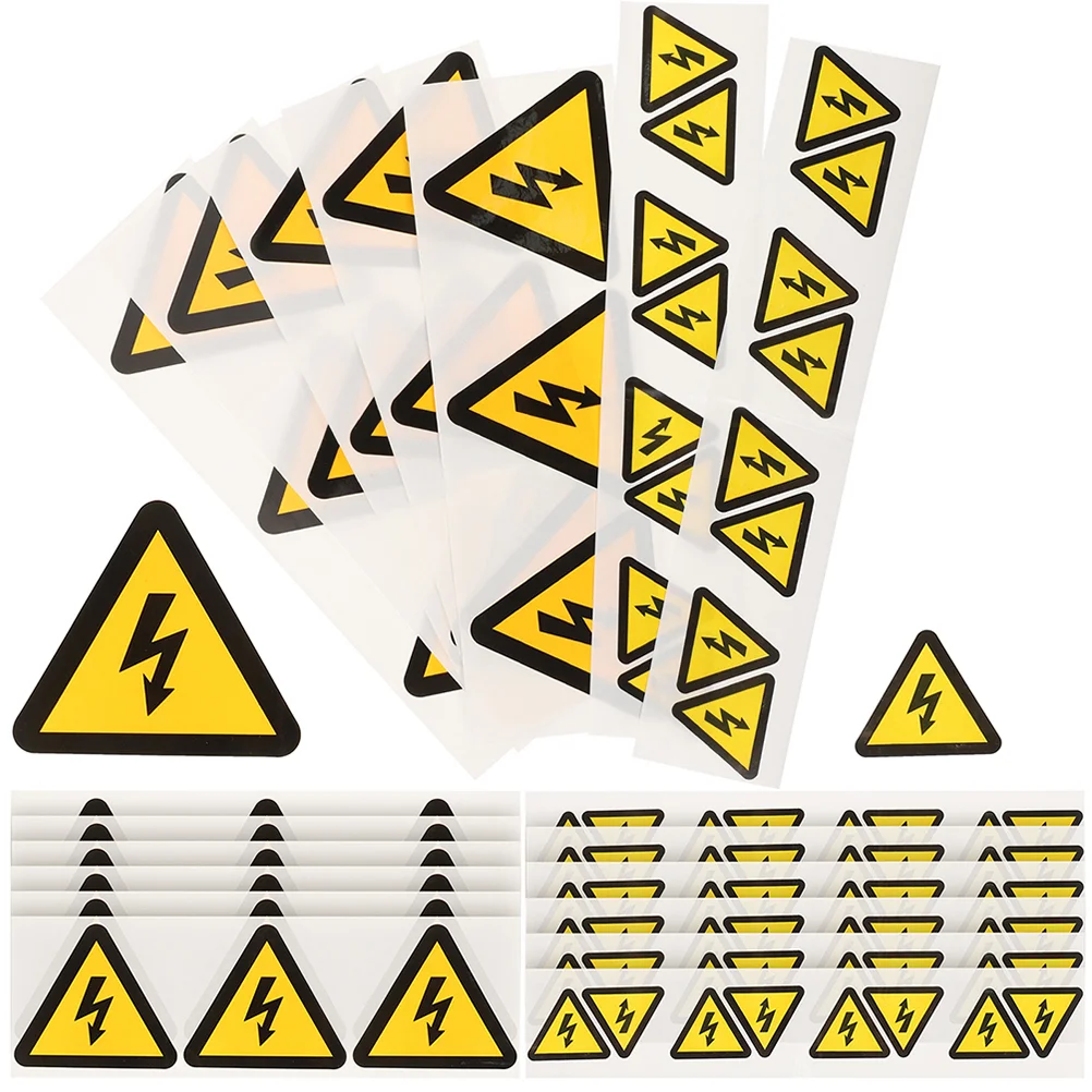 

24 Pcs Label High Voltage Warning Labels Sticker Electric Panel Sign Signs Safety Electrical Caution Stickers