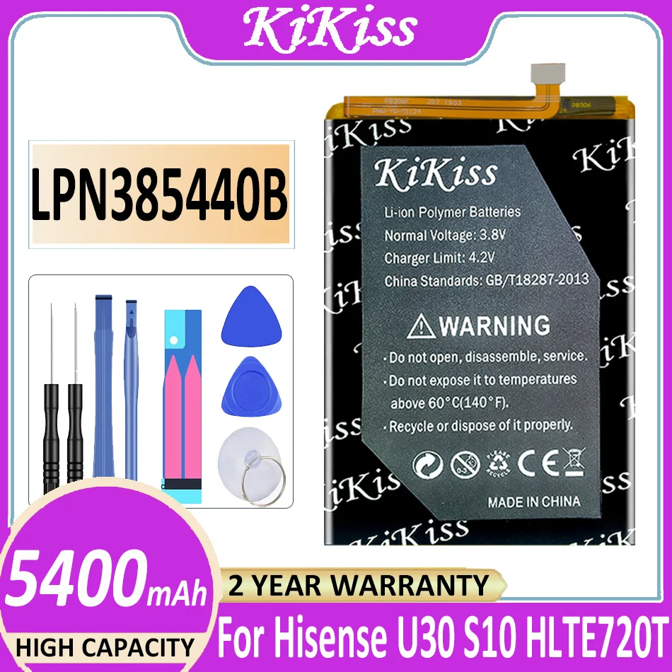 

Original KiKiss Battery LPN385440B 5400mAh for Hisense S10 S 10 HLTE720T U30 U 30 Batteries