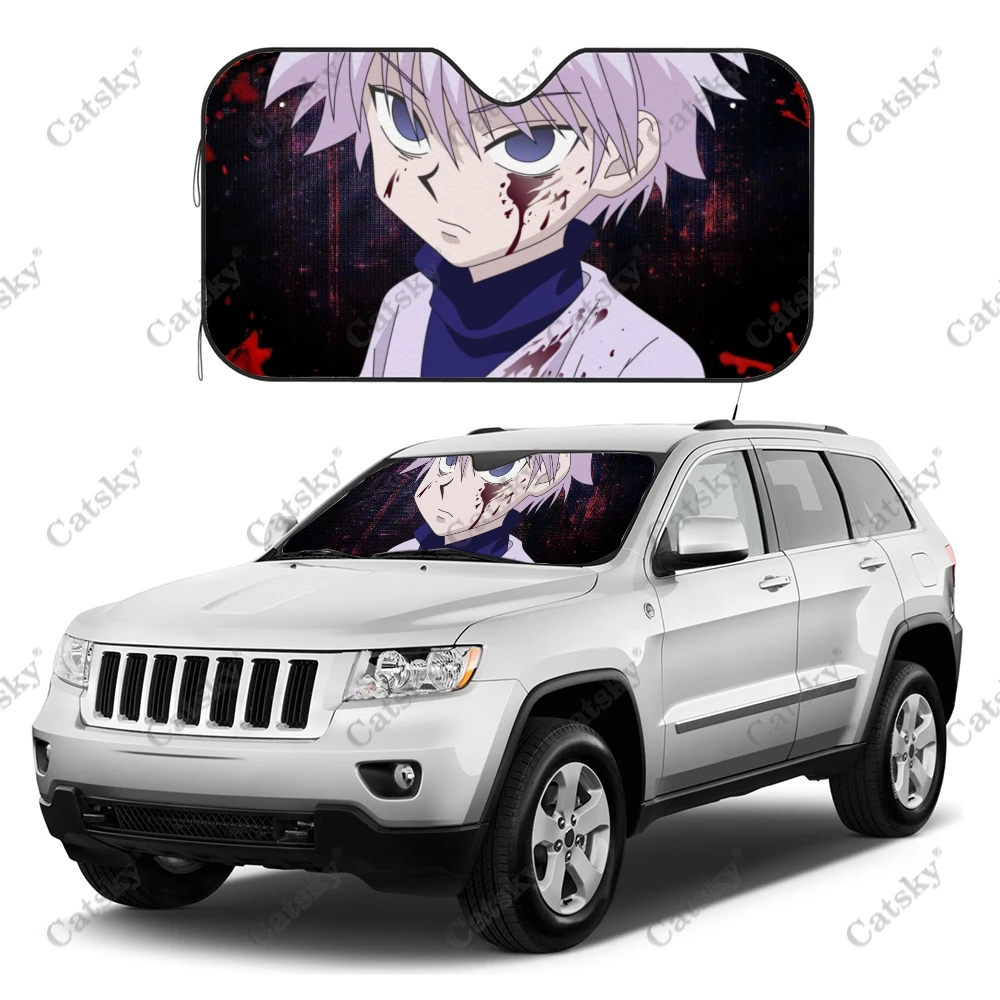 

Hunter X Hunter anime Car Sun Visor Sun Protection UV Protection Interior Accessories Pattern Foldable Sun Shade