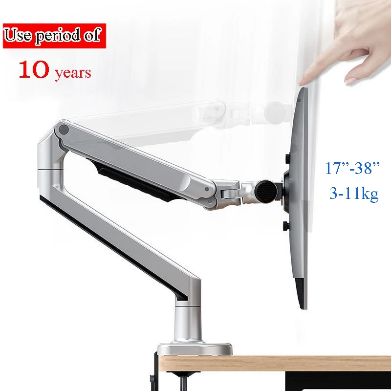 

High Quality Screen Dual Computer Monitor Stand Mechanical Spring Lifting Structure Monitor Arm Bracket Mount for medical office