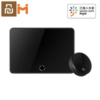youpin xiaobai smart camera doorbell cat eye infrared night vision face detector ai human detection lcd display for mi home app
