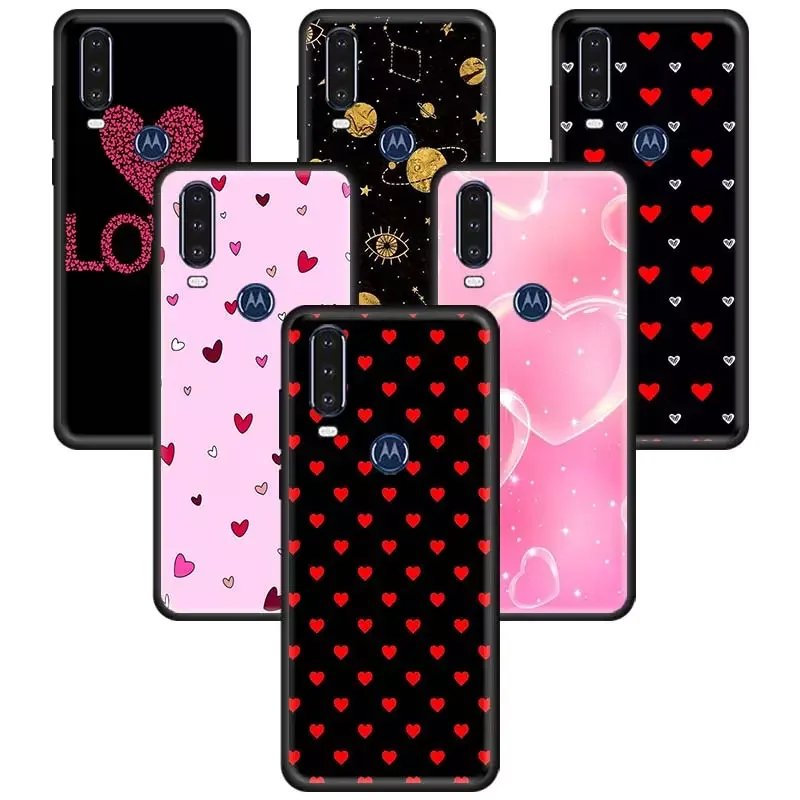 

Heart Case for Motorola Moto G8 G9 Play G 5G Power Lite E6s Stylus One Hyper Edge Plus Silicone Cover