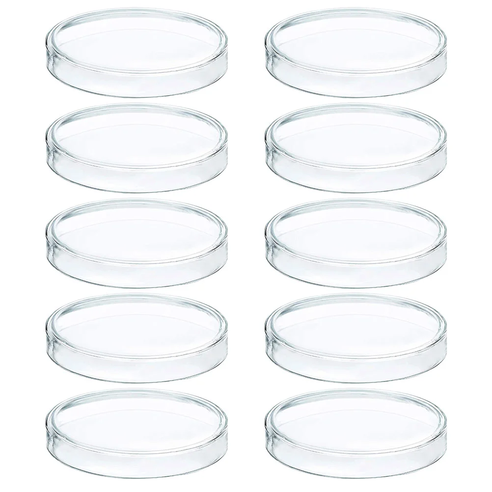 

10 Pcs Disposable Petri Dish Glass Mushroom Laboratory Holder Agar Dishes Mushrooms Plastic Culture Chemistry Plates Tray