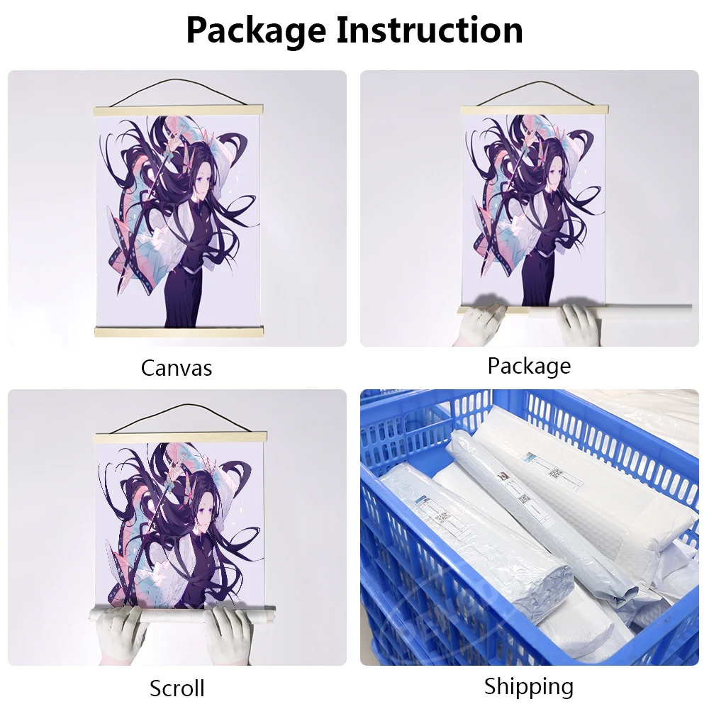Настенная картина из аниме на холсте постер с изображением рассекающих демонов