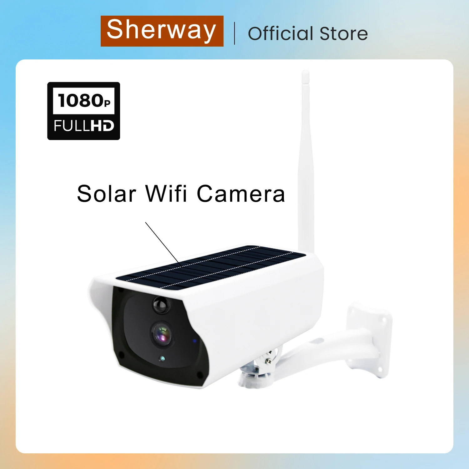 

Y4P 1080P HD Outdoor IP Camera with Solar Panel WiFi Home Security Protection Battery Power CCTV Surveillance Two Way Audio