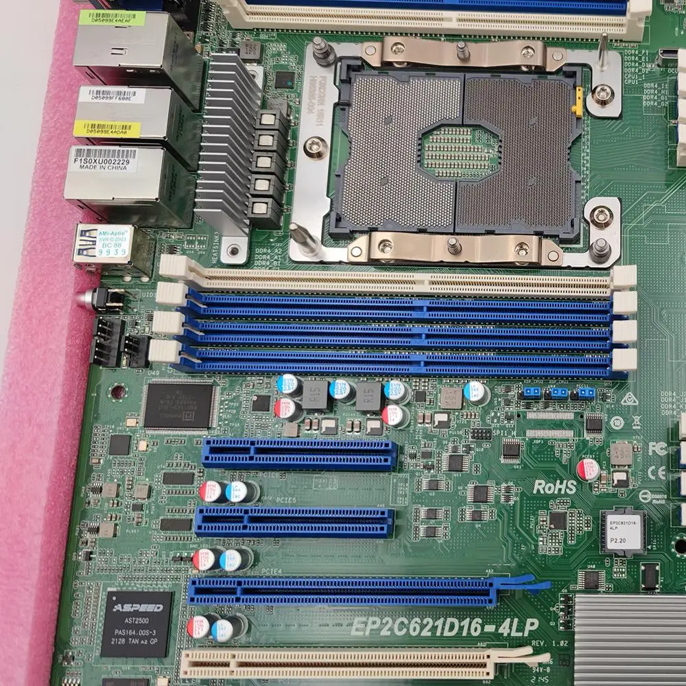 Материнская плата сервера рабочей станции ASRock 3647 поддерживает 8275CL 8124M 8272CL