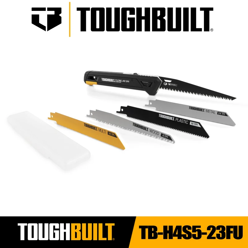 

TOUGHBUILT TB-H4S5-23FU Складная пила для Jab + 4 лезвия Деревообрабатывающие пилы Садовые лесозаготовочные ручные пилы Toughbuilt Ручные инструменты