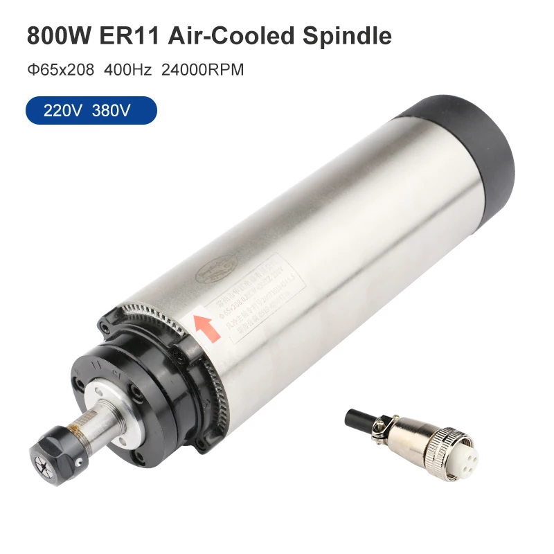 Двигатель шпинделя фрезерного станка с ЧПУ 0 8 кВт двигатель воздушным