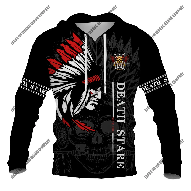 Модный пуловер Lndian с изображением черепа женская верхняя одежда уличный в стиле