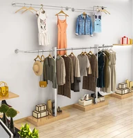 display rack for clothing store special display rack for womens clothing store floor type clothes hanger stainless steel shelf
