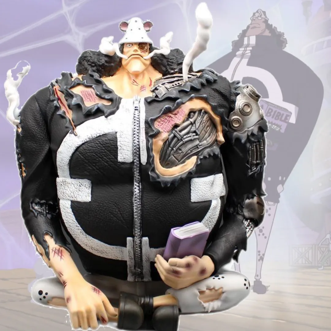 

42cm One Piece Anime Figure Bartholemew Kuma PVC Model Collection Room Decoration Model Periphery Display for Children Gift Toy
