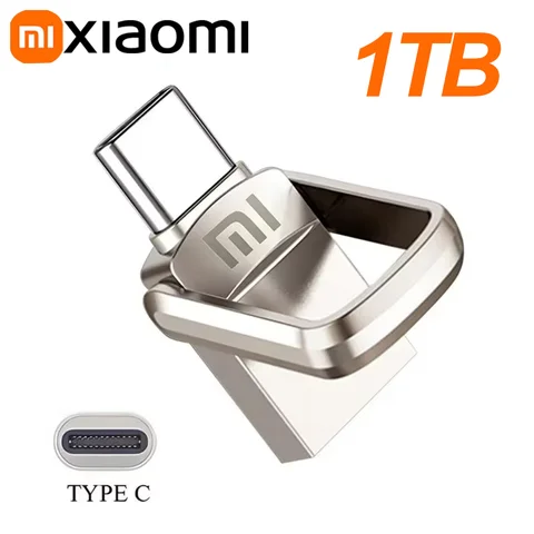 MIJIA USB флешка Type-C 256ГБ/512ГБ/1ТБ/2ТБ серебристого цвета