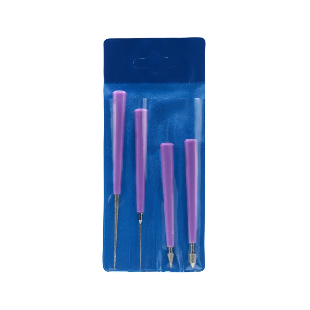 

1set Diamond Tipped Sets Beading Hole Enlarger Tools Diamond Pearl Glass Beads Needle File Reaming File Reamer Jewelry Tools