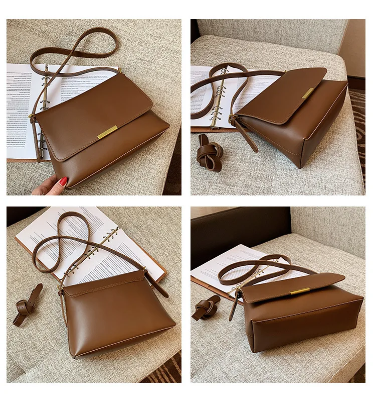 Simple Messenger New Texture Fashion Shoulder Strap Designer Handbags Female Trend Square Bag Autumn Winter Purses for Women