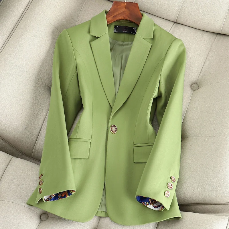 

2023 New Fashion Autumn Blazer Women's Korean Long Sleeve Casual Office Elegant Ladies Suit Blazer Jackets Outerwear Tops 4XL