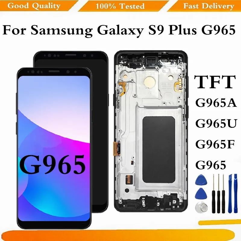 AAA+ High Quality For Samsung Galaxy S9 PLUS G965A G965U G965F LCD Touch Screen Digitizer For Samsung S9+ LCD Replacement