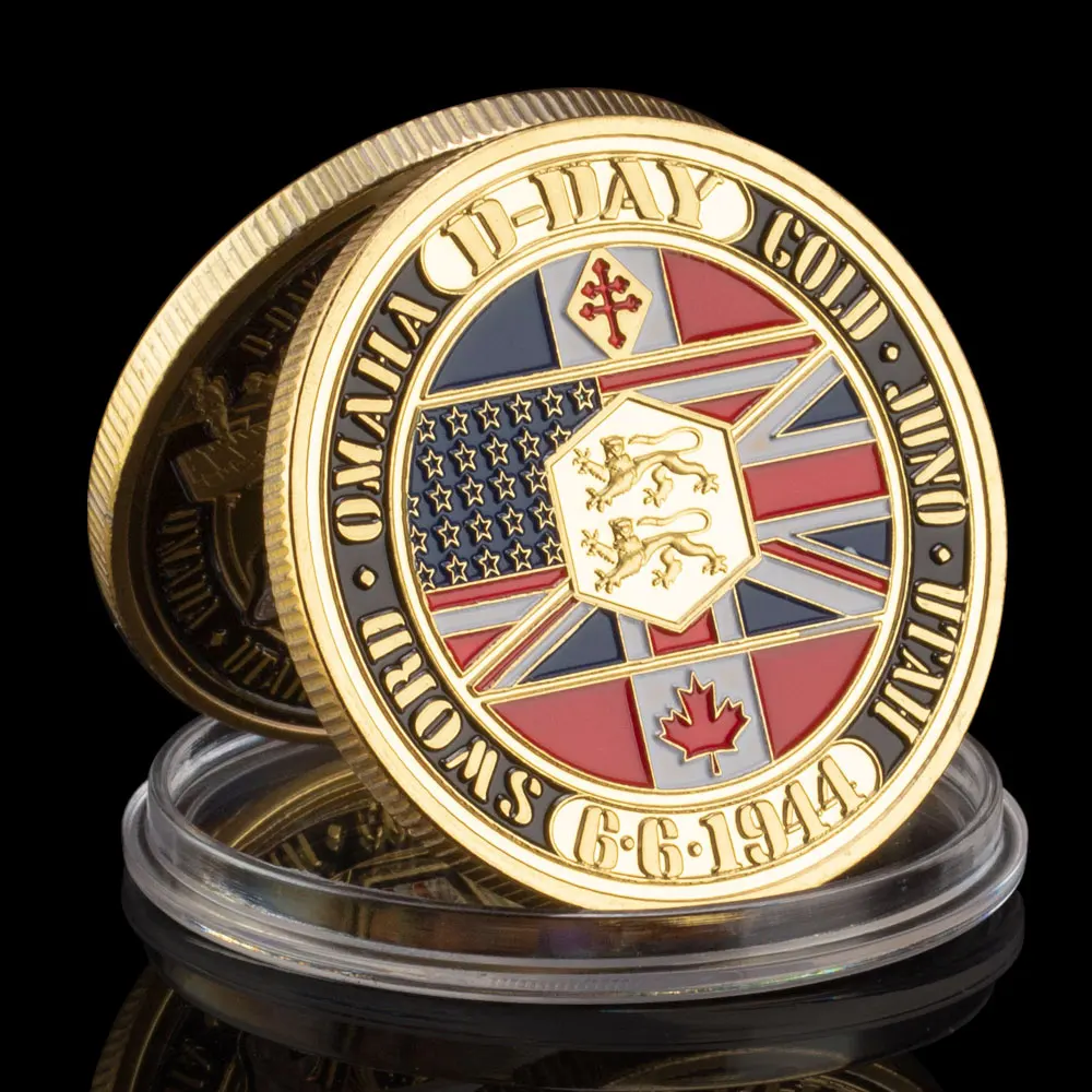 Коллекция металлических монет времен Второй мировой войны в г. 6 С позолотой | Дом