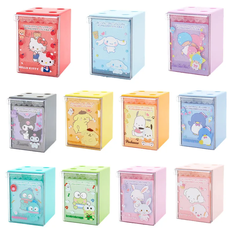 

Kawaii Sanriod Anime Hobby Mymelody Kuromi Cinnamoroll Cartoon Cute Home Desktop Storage Box Drawer Type Transparent Storage Box