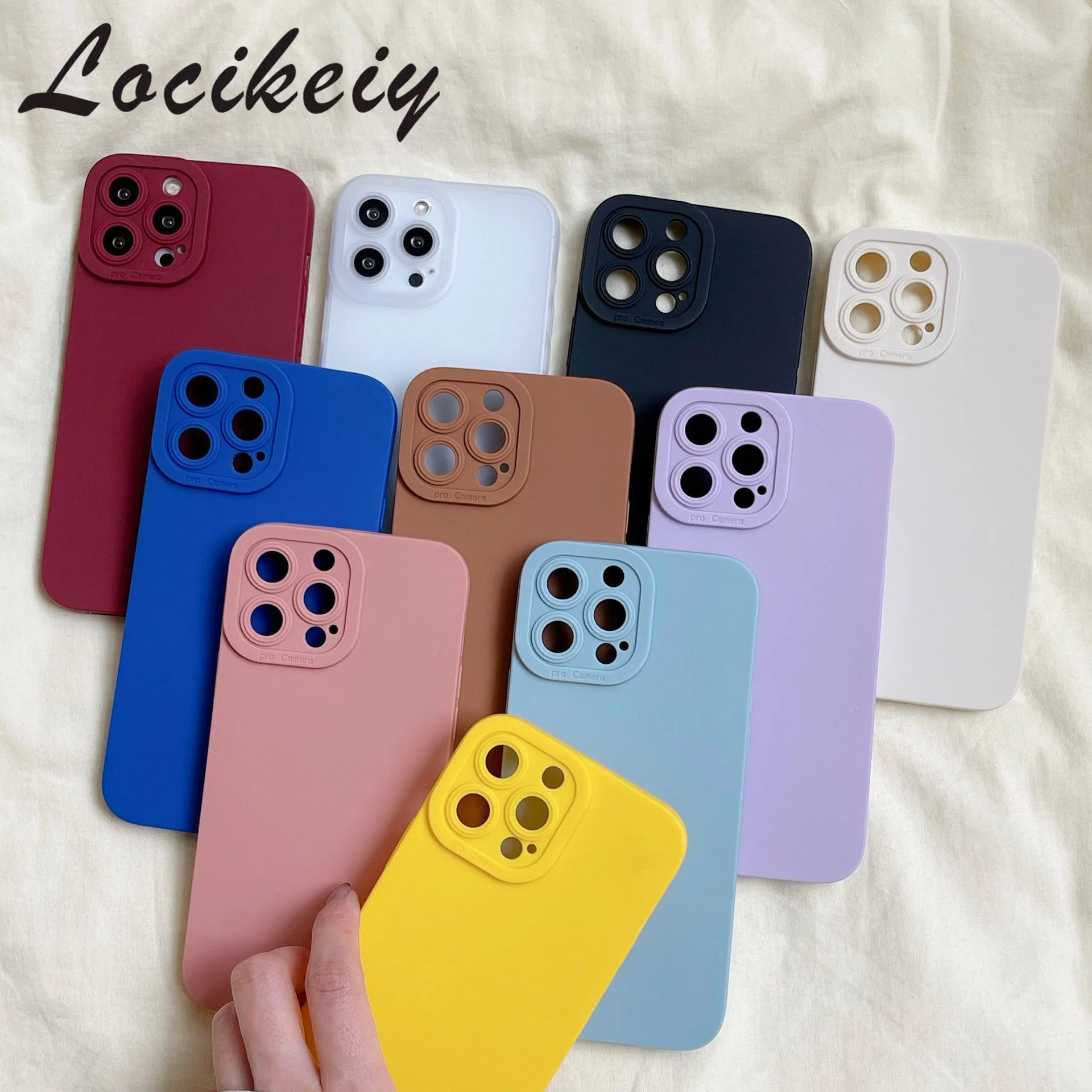 

Locikeiy New solid color suitable for iPhone14/13Pro Max 12 matte mobile phone case 11 Pro Max XS Max XR X 8/7/7/6s Plus
