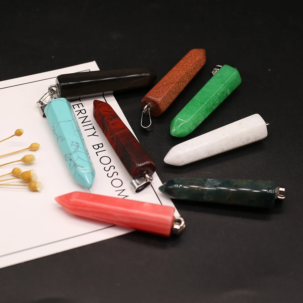 

Подвеска из натурального камня для украшений «сделай сам», 12 х52 мм, 3 шт.