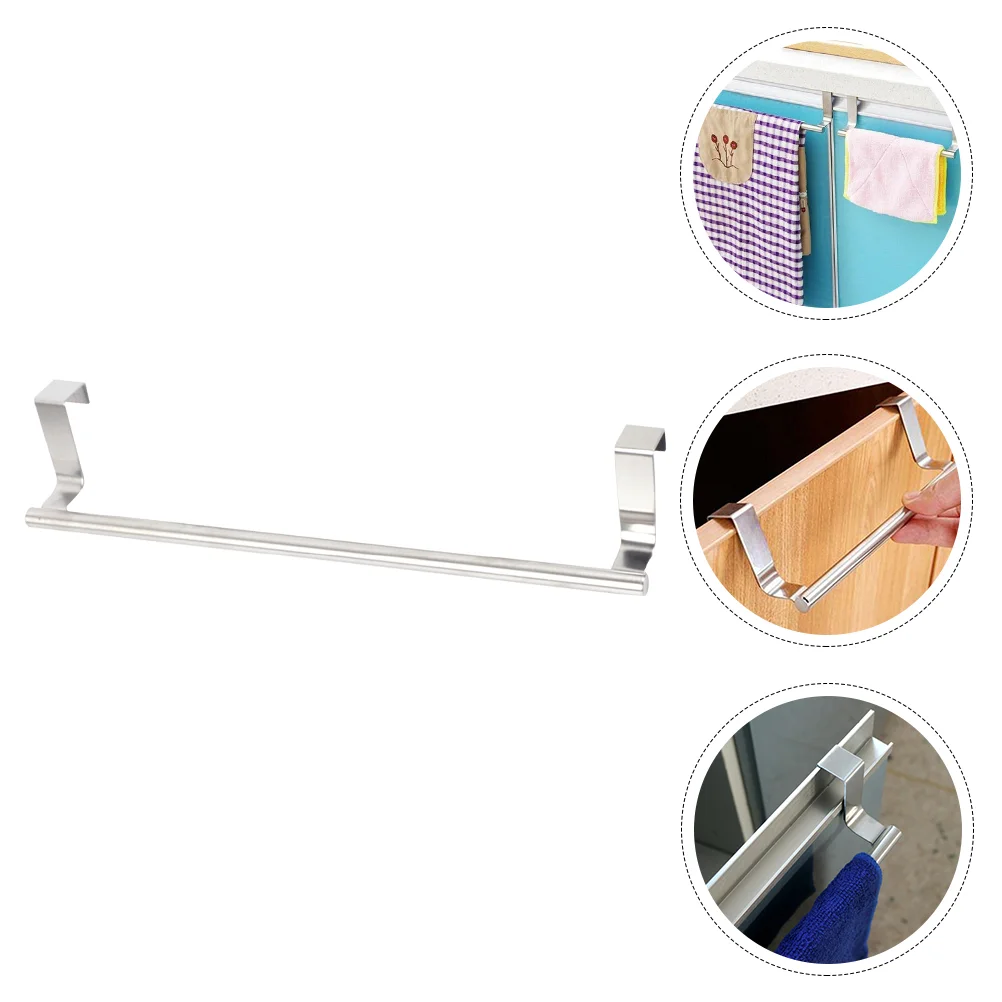 

1pc Household Towel Rod Wall-mounted Towel Rack Multifunctional Towel Stand