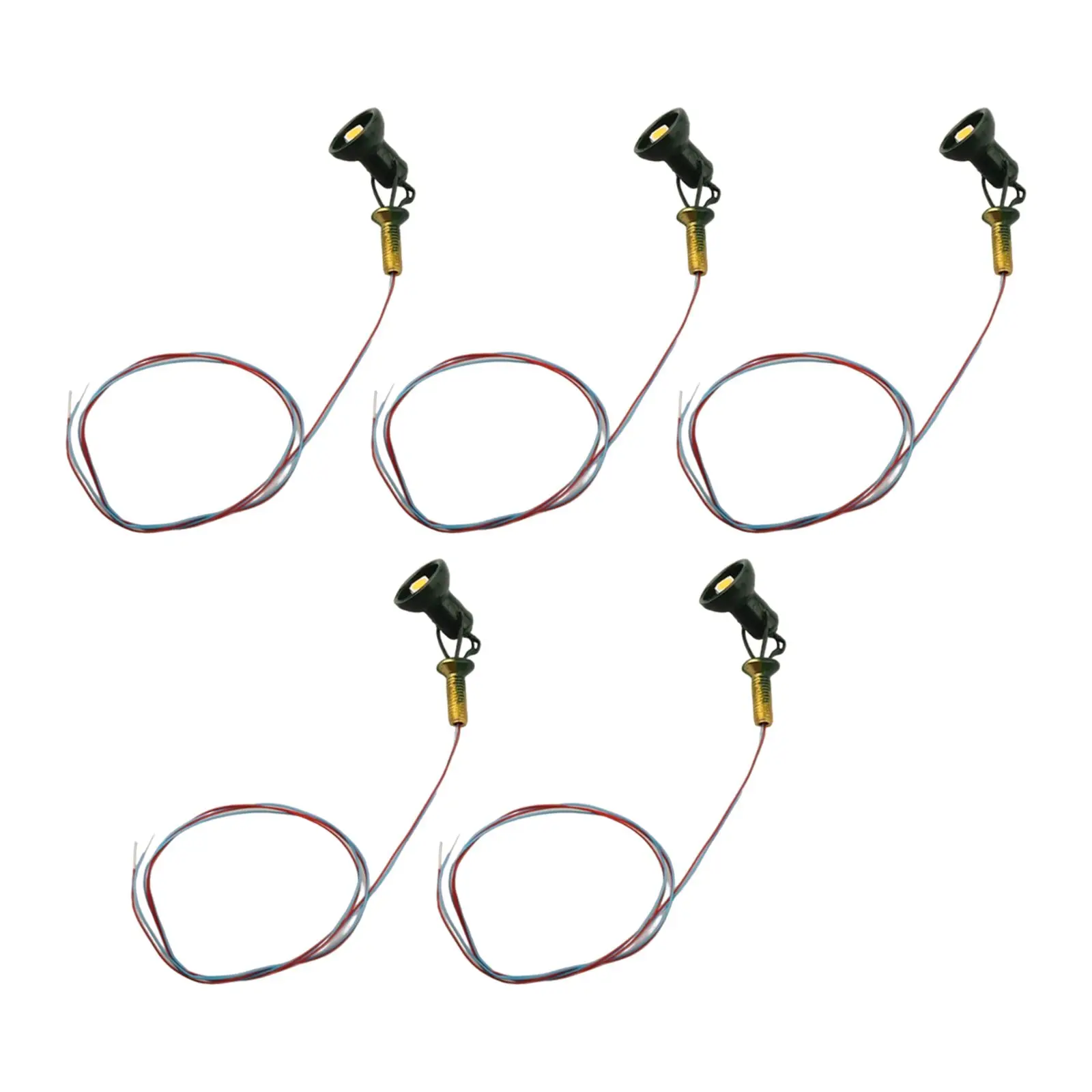 Прожекторы 5 шт. аксессуары черная/зеленая модель с полюсом декоративные фасады