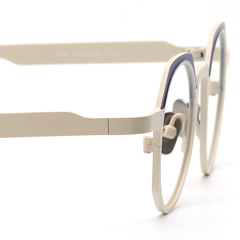 Круглые оправы из чистого титана новинка женская модная модель оптические очки
