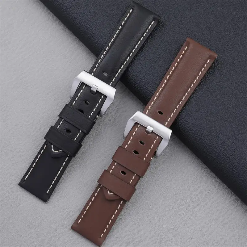 Ремешок BEFIA из натуральной кожи для Panerai ремешок PAM111/441 24 мм браслет нержавеющей