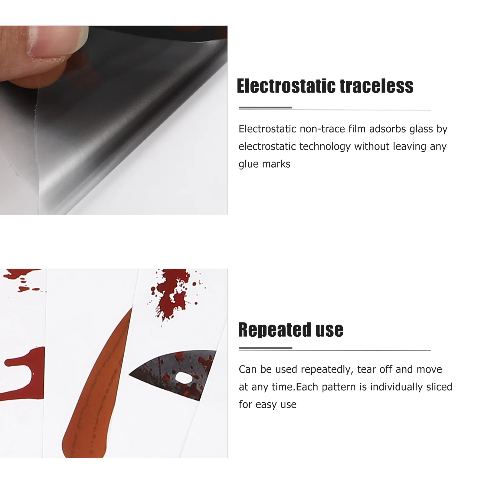 6 листов наклейки на Хэллоуин декор декоративная фестивальная аппликация