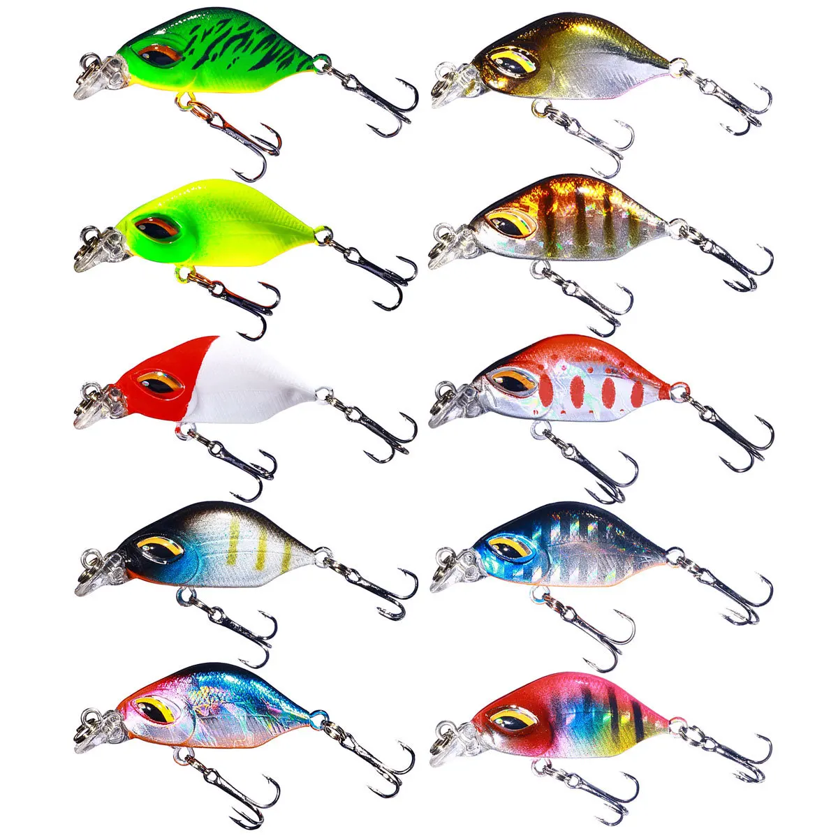 

Fishing Lure With Hook 3.8cm 3.3g Luya Bait For Freshwater Saltwater Hard Baits Fishing Accessories Trout Bass Baits Swimbait