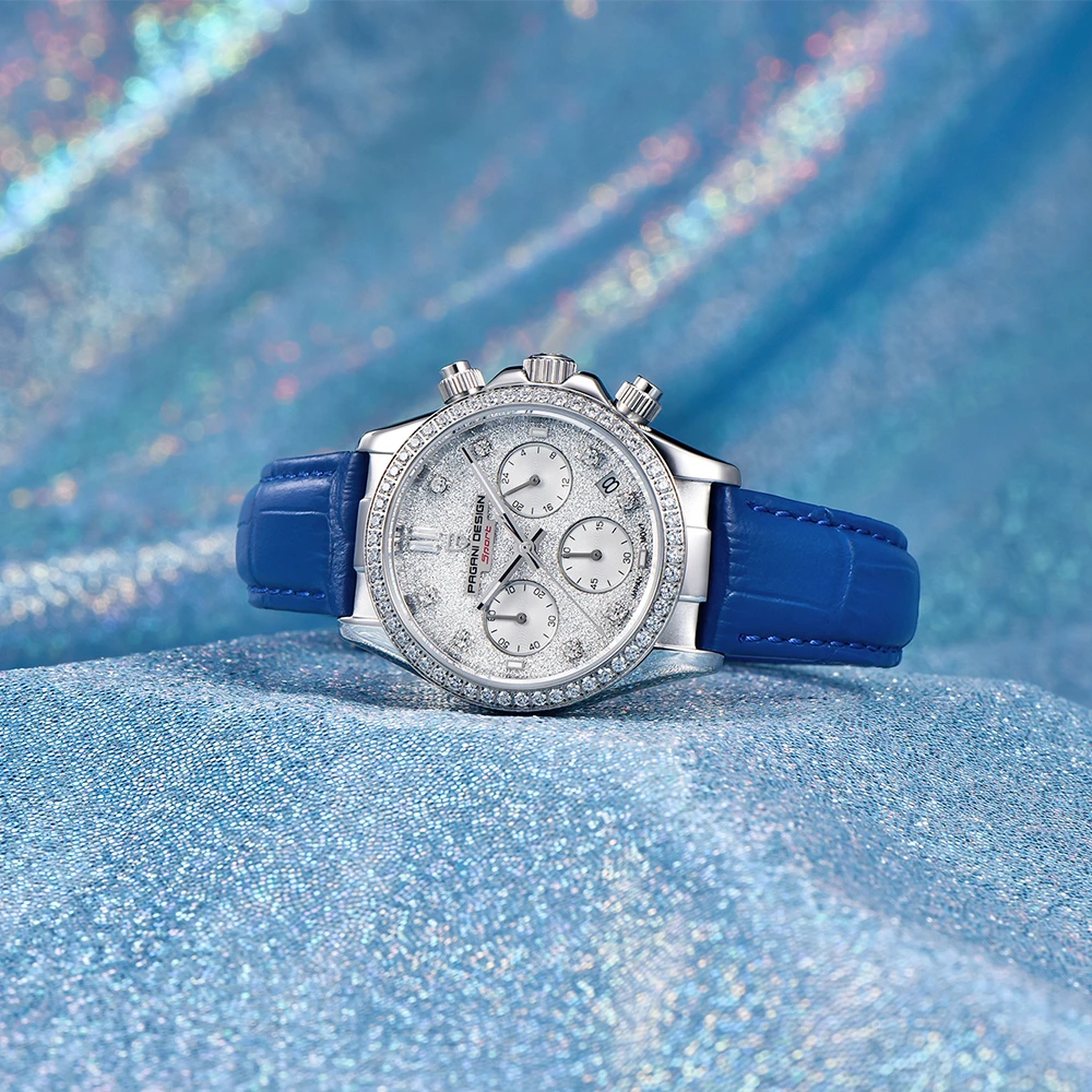 Продажа PAGANI Дизайн 36 мм модные многофункциональные Дамские Кварцевые часы роскошные часы с сапфировым стеклом для женщин хорошая упаковка идеальн...