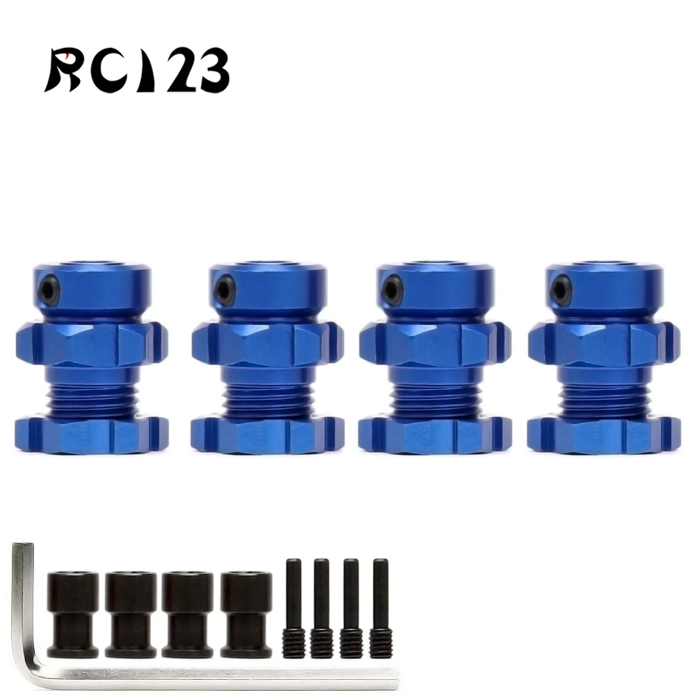 

17 мм шестигранные гайки сплав 5353X 4 шт. Сращенные широкие ступицы колеса с резьбовым замком для радиоуправляемого автомобиля Traxxas 1/10 Топ REVO 3,3...