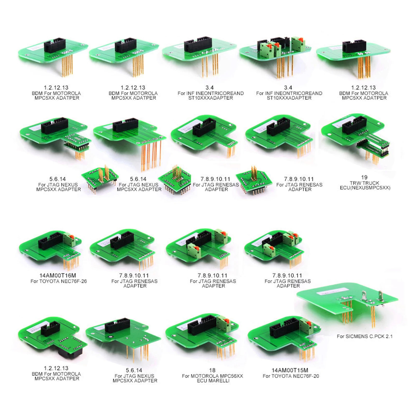 22 шт. BDM Адаптеры адаптер для зонда BDM100 инструмент настройки ЭБУ чипа тестер