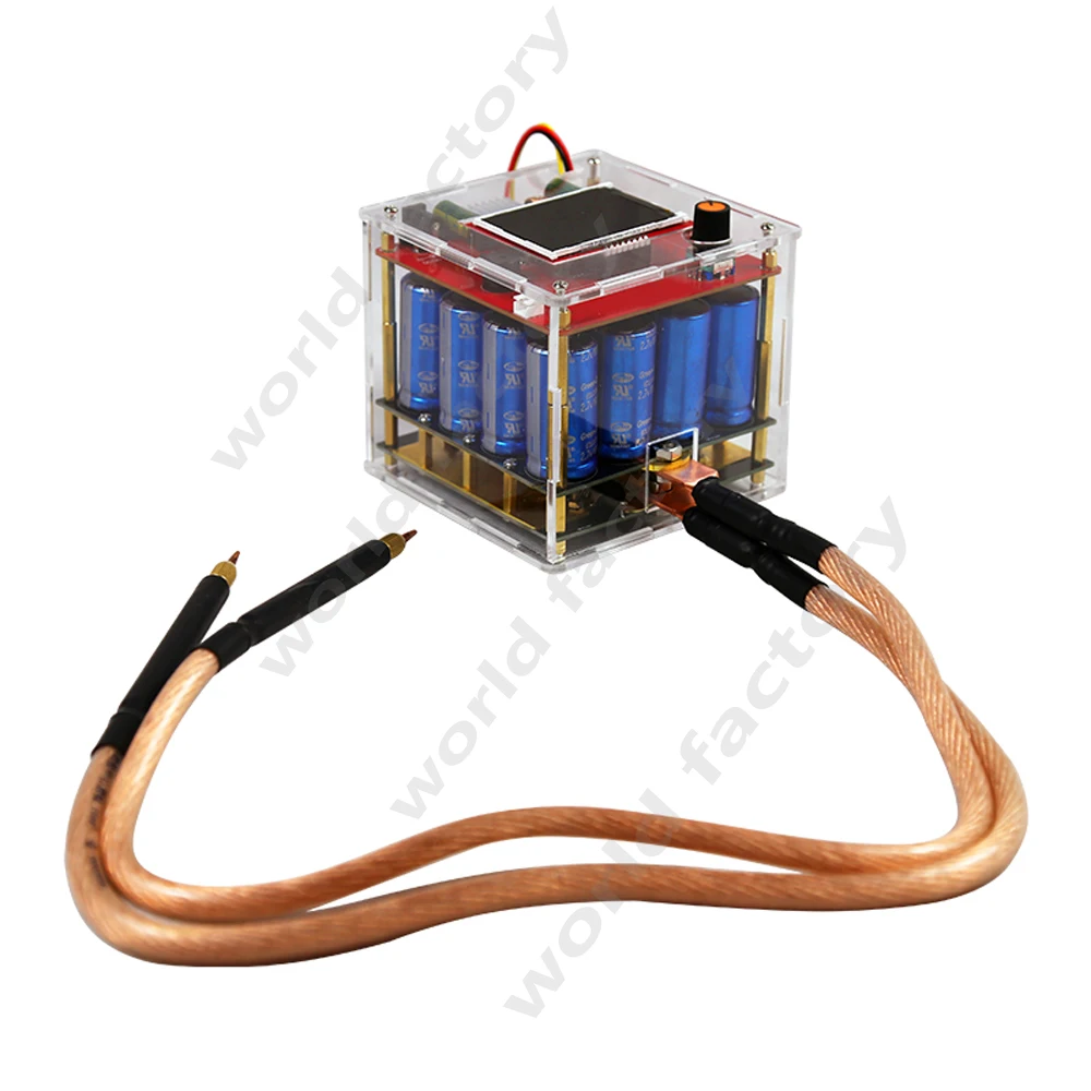 1600F конденсаторный аппарат для точечной сварки DIY Kit светодиодный портативный