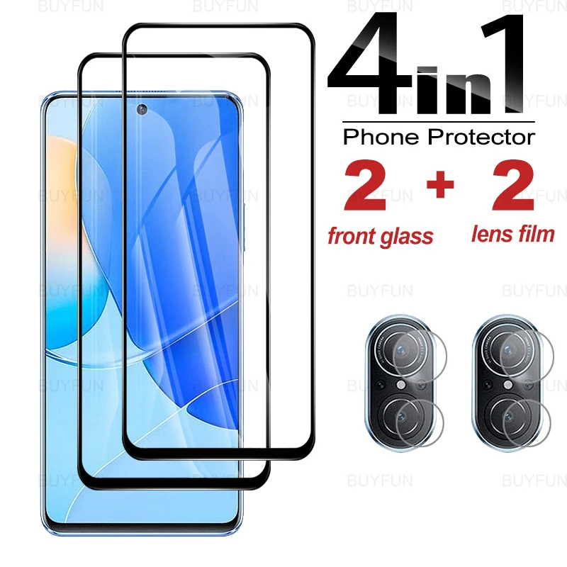 

Закаленное стекло 4 в 1 для Huawei nova 9 SE, 6,78 дюйма, полное покрытие, Защита экрана для Huawei huawey nova 9 nova9 SE, пленка для объектива камеры