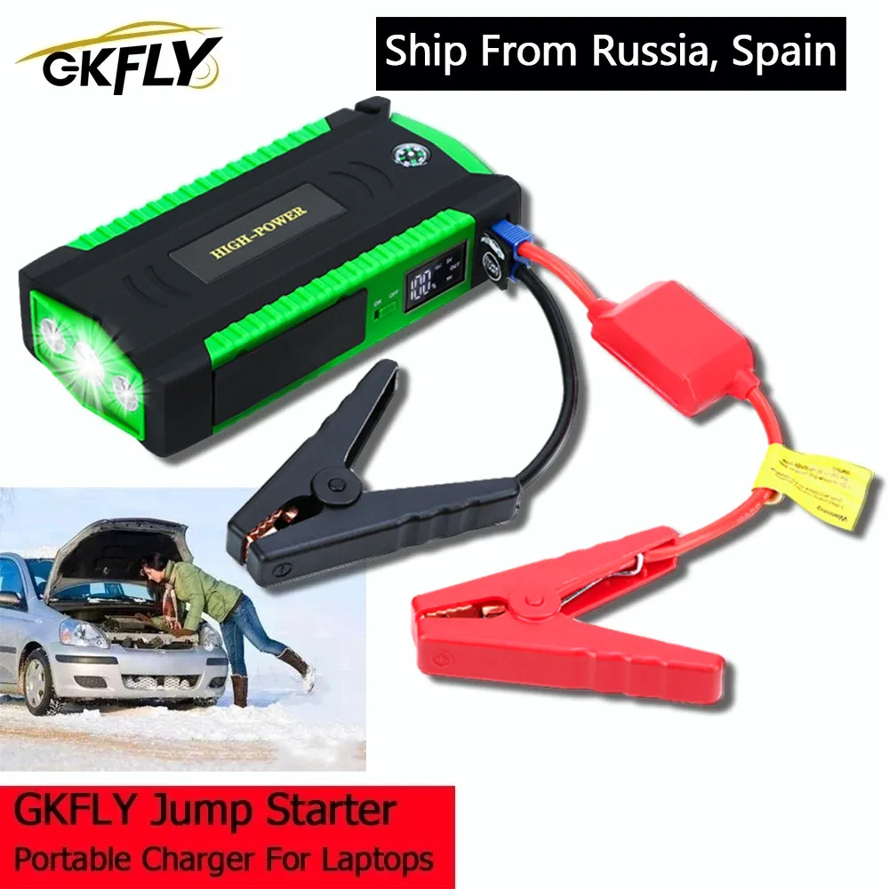 GKFLY-dispositivo de arranque de alta potencia de 16000mAh, arrancador de batería de coche de 12V, Banco de energía de gasolina, cargador de coche diésel para refuerzo de batería de coche