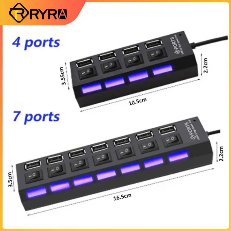 

RYRA 2.0 USB C Expansion Dock 7 Ports Multi Splitter Adapter Multifunctional Expander High Speed USB Hub MacBook Laptop Device