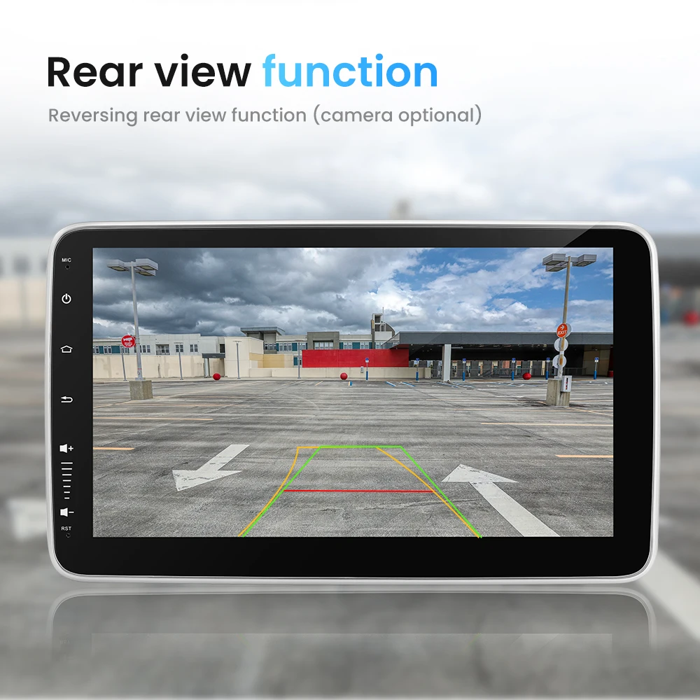 1din вращающийся на 360 ° экран UI Android 10 9/10 дюймов 4G Wifi FM RDS Bluetooth WiFi GPS навигация Carplay