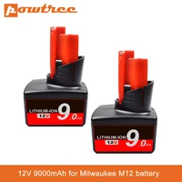 power tools battery for milwaukee m12 12v 9000mah rechargeable li ion battery xc 48 11 2440 48 11 2402 48 11 2411 48 11 2401