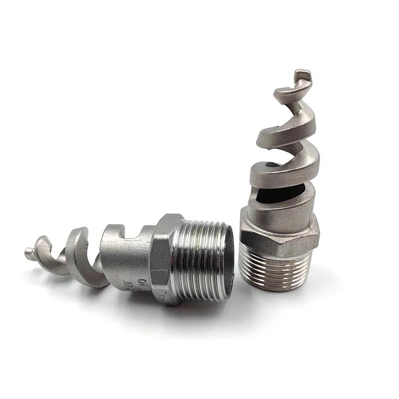 

Спринклер для полива тумана из нержавеющей стали, инструмент для орошения садового газона, 3/8 дюйма, 1/2 дюйма, 3/4 дюйма, 1/4 дюйма, 1 дюйм, наружная резьба, полноконусная спиральная струйная насадка