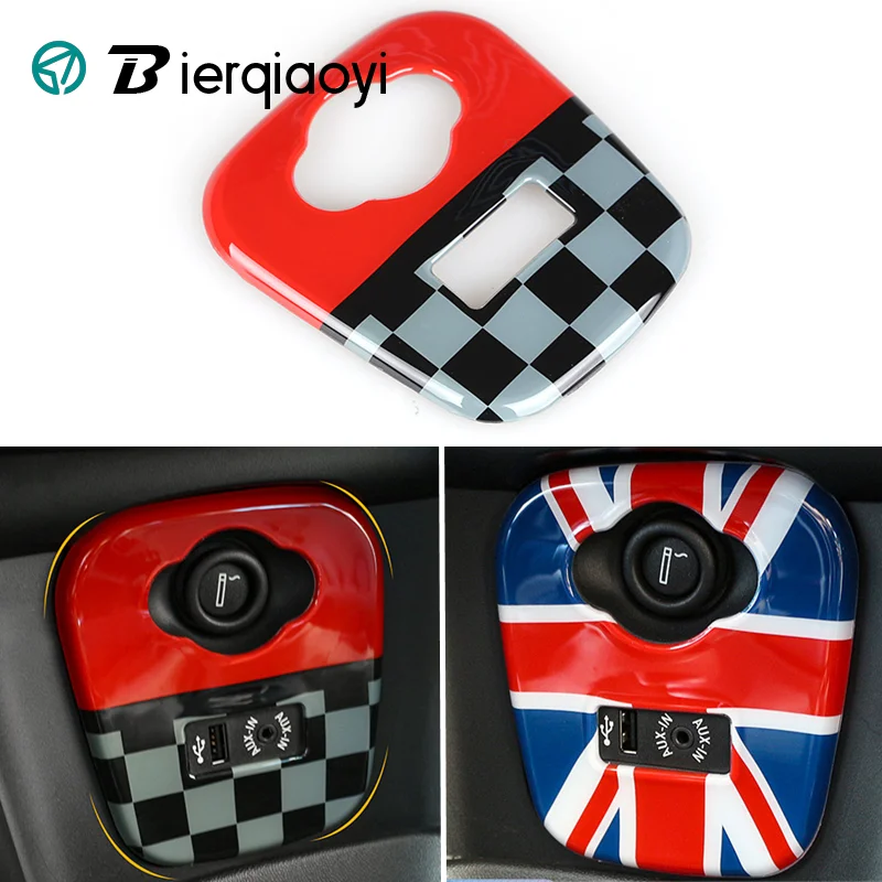 

For Mini Cooper f56 Interior Accessories F55 MINI Car Cigarette Lighter Panel Modification USB Decorative Shell Cover Stickers
