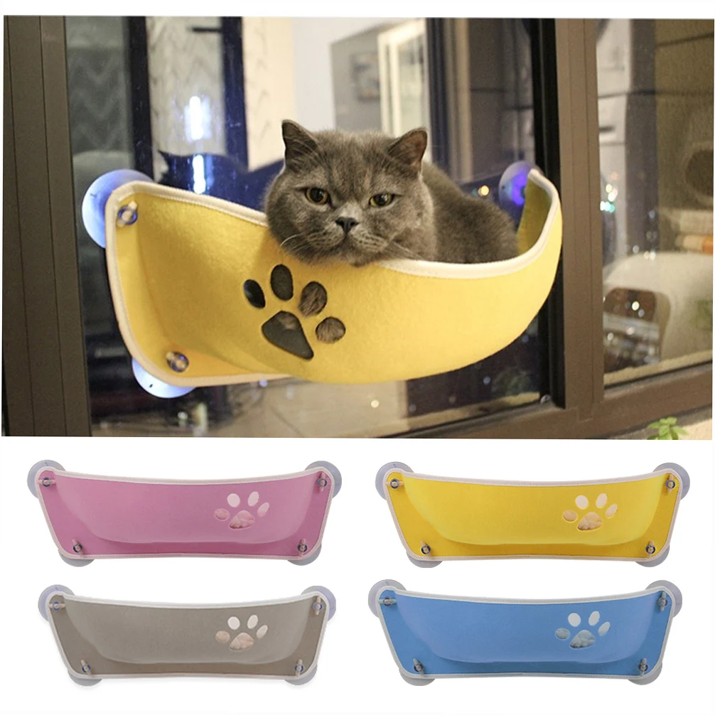 

Cat Pet Window Bed Cat Window Perch Cat Hammock Window Seat Cat Bed for Cats Rest House Sun Wall Bed Soft Ferret Cage