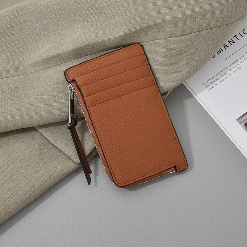 Coin purse for women luxury Genuine leather Card holder Men small Wallet Easy to carry bank/ID /business/ credit card bag