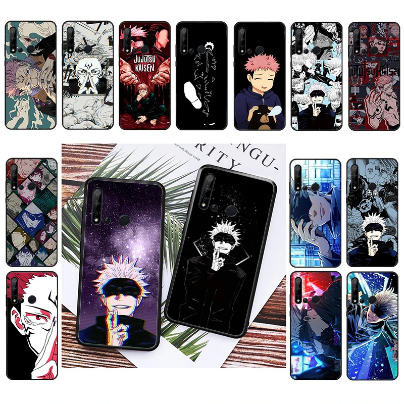 

Anime Jujutsu Kaisen Yuji Itadori Satoru Gojo Case For Huawei P50 Pro P30 P40 Lite P40Pro P20 lite P10 Plus Mate 20 Pro Mate20 X