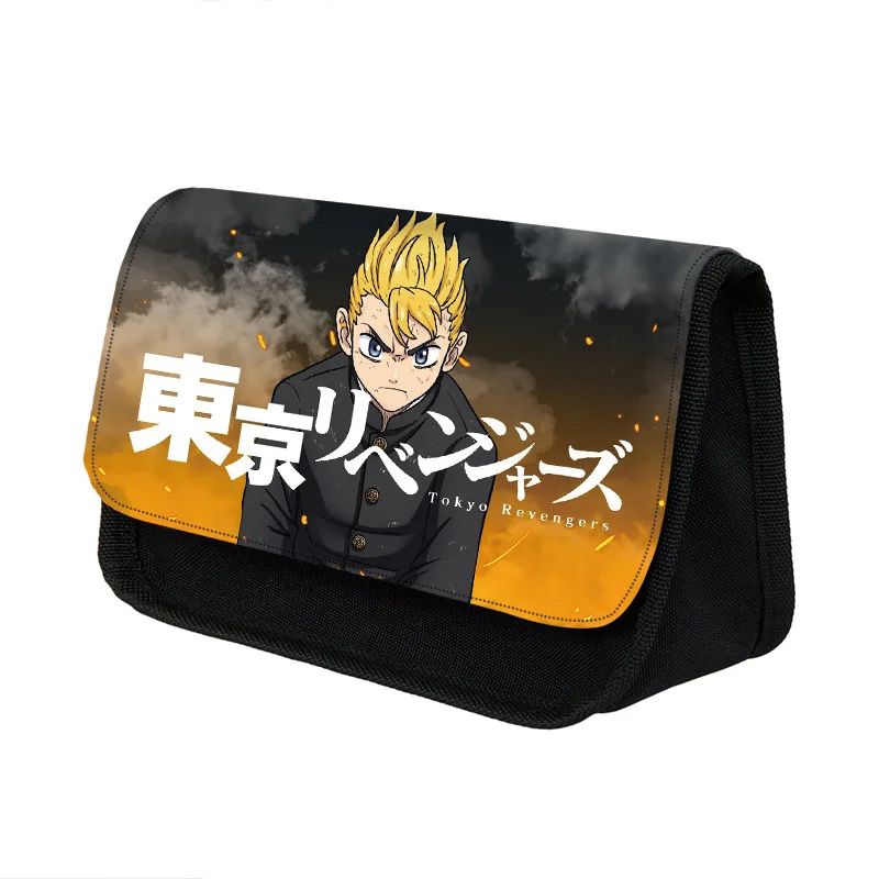 

Пеналы с рисунком из аниме, новинка, пеналы большой емкости из полиэстера с токийским рисунком, школьные канцелярские принадлежности для уч...