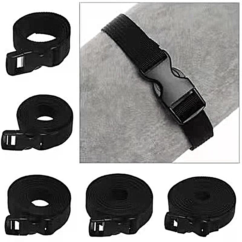 Travel Tied Nylon Cargo Tie Down Luggage Black Durable Lash Belt Strap With Cam Buckle Travel Kits Outdoor Camping Tool