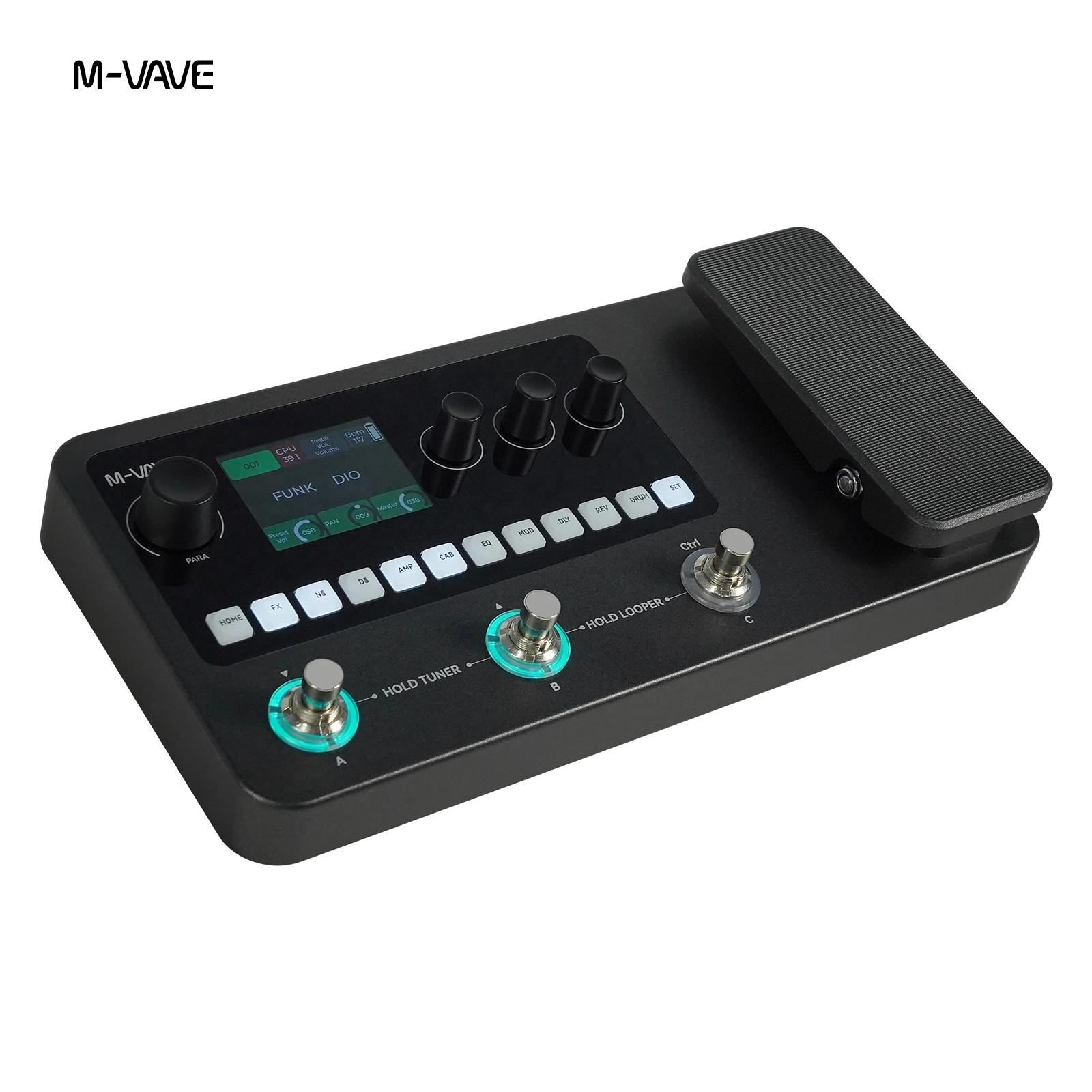 Фото Мультиэффект-педаль M-VAVE/Yuimer MK-20 для гитары/баса – 100 эффектов, лупер на 120 секунд, драм-машина, тюнер и USB-аудио №4
