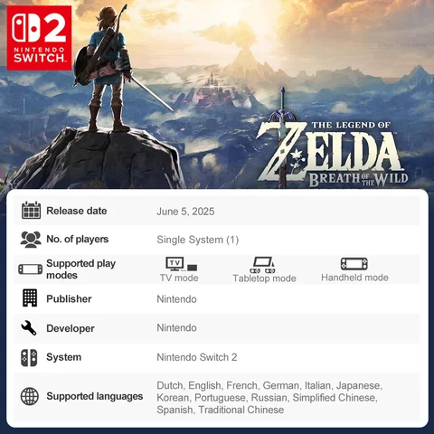 Nintendo Switch 2 The Legend of Zelda: Breath of the Wild