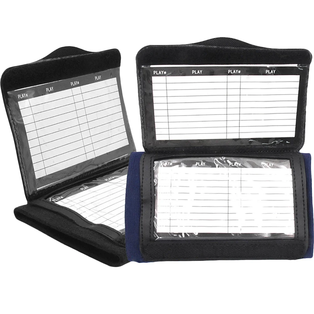 

2 Pcs Wristband Softball Wristbands Athletic Gear Football Playbook Quarterback Tackle Accessories Card Catchers