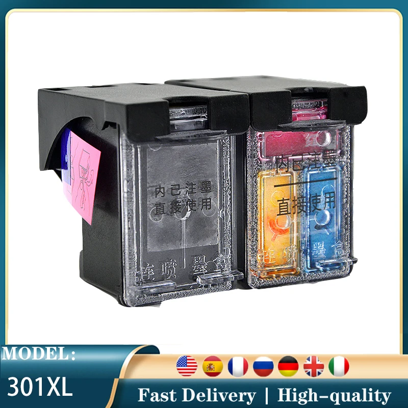 Восстановленный картридж для принтера HP 301 XL HP301 301XL Deskjet 2050se 2054A 1050se 3050se 3050A 3052A Envy